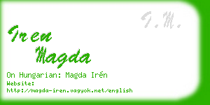 iren magda business card